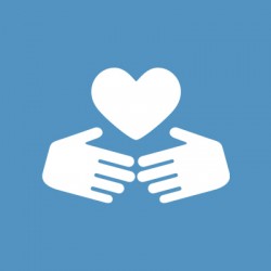 Other ways to give: endowments, volunteering, and matching gifts illustration of two hands and a heart