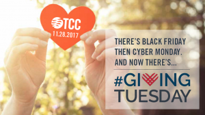 Giving Tuesday is November 28, 2017