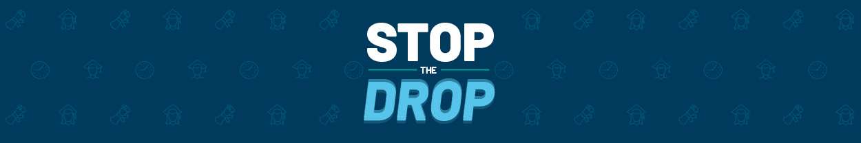 Stop the Drop banner